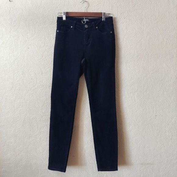 Buffalo David Bitton Pants - Buffalo David Bitton Blue Corduroy Pants Supreme Mid Rise Skinny Stretch Sz 2